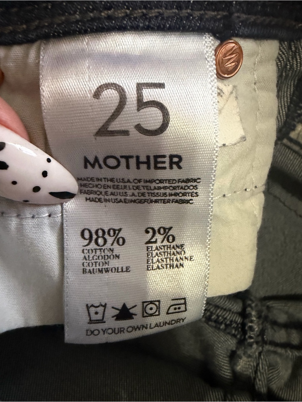 Mother Jeans The Curfew in Strange Brew Flare Jeans - Size 25 - Picture 4 of 10